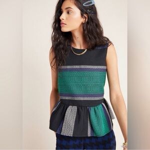 Corey Lynn Calter Peplum Top Size Small Anthropologie Style